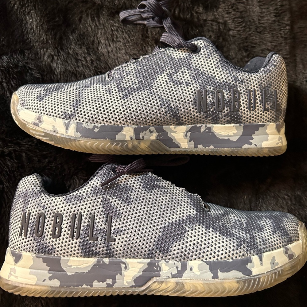 NOBULL Gray Camo Trainers